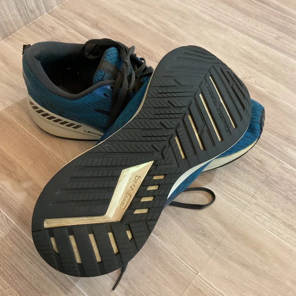 Brooks‎ Levitate GTS 5 Mens Blue Black Running Shoes 1103711D457 Size 12